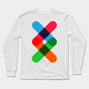 Geometric minimal colors Long Sleeve T-Shirt